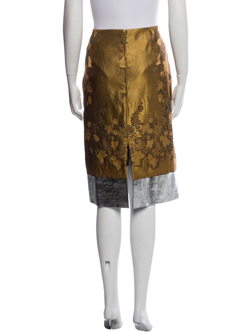 Dries Van Noten Embroidered Accent Knee-Length Skirt