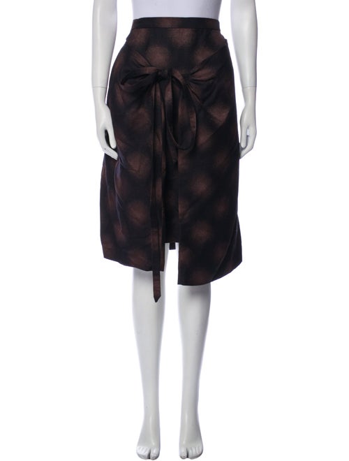 Dries Van Noten Polka Dot Print Knee-Length Skirt