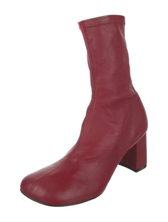 Dries Van Noten Leather Sock Boots