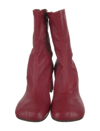 Dries Van Noten Leather Sock Boots