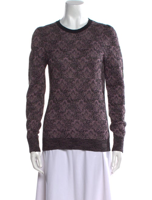 Dries Van Noten Printed Crew Neck Sweater