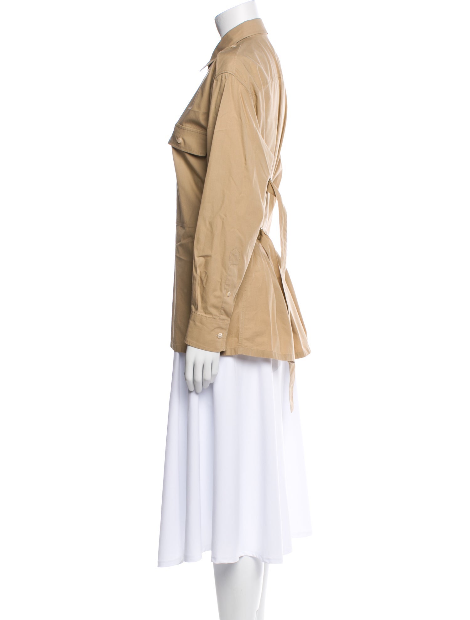 Dries Van Noten Long Sleeve Button-Up Top