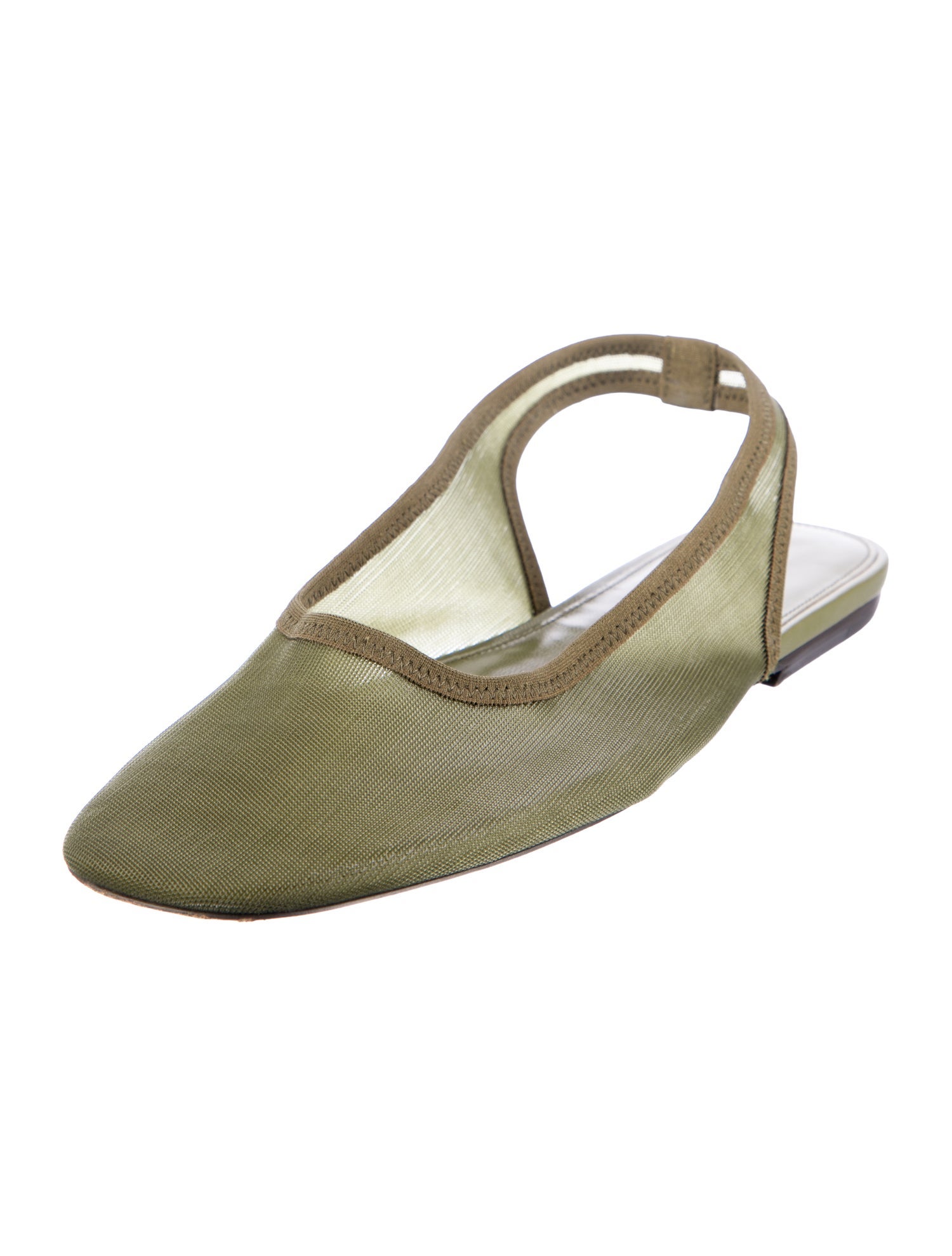 Dries Van Noten Mesh Slingback Flats