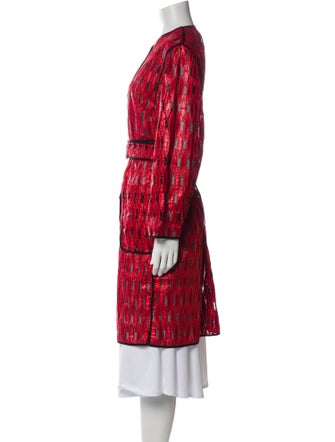 Dries Van Noten Printed Trench Coat