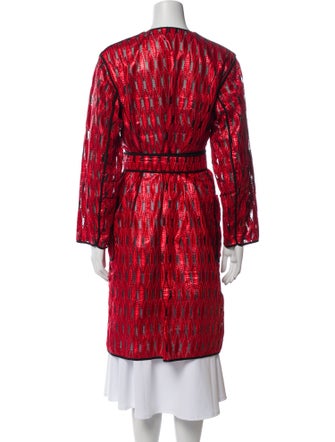 Dries Van Noten Printed Trench Coat
