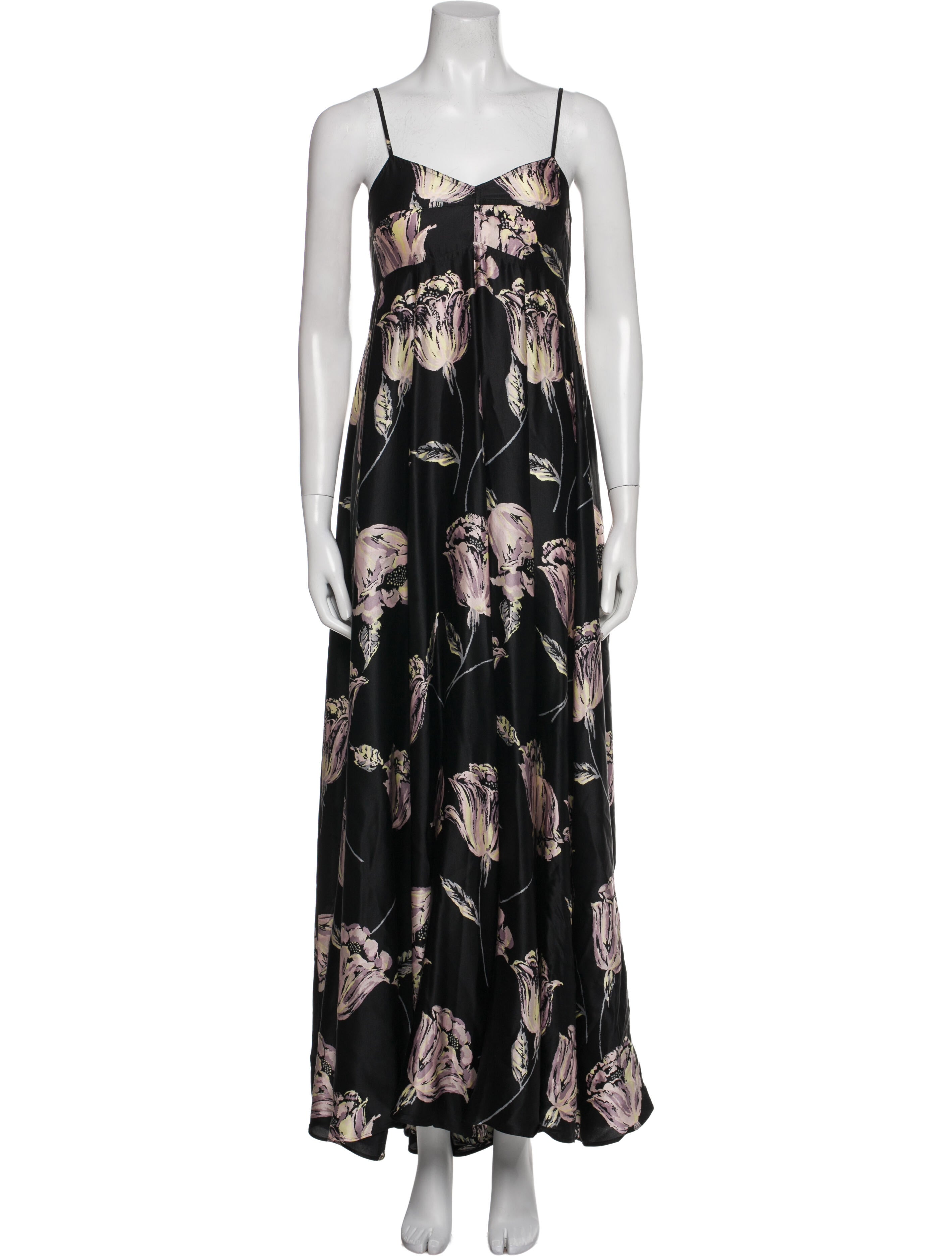 Dries Van Noten Silk Long Dress