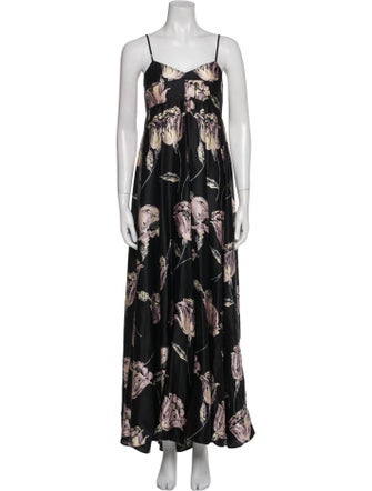 Dries Van Noten Silk Long Dress