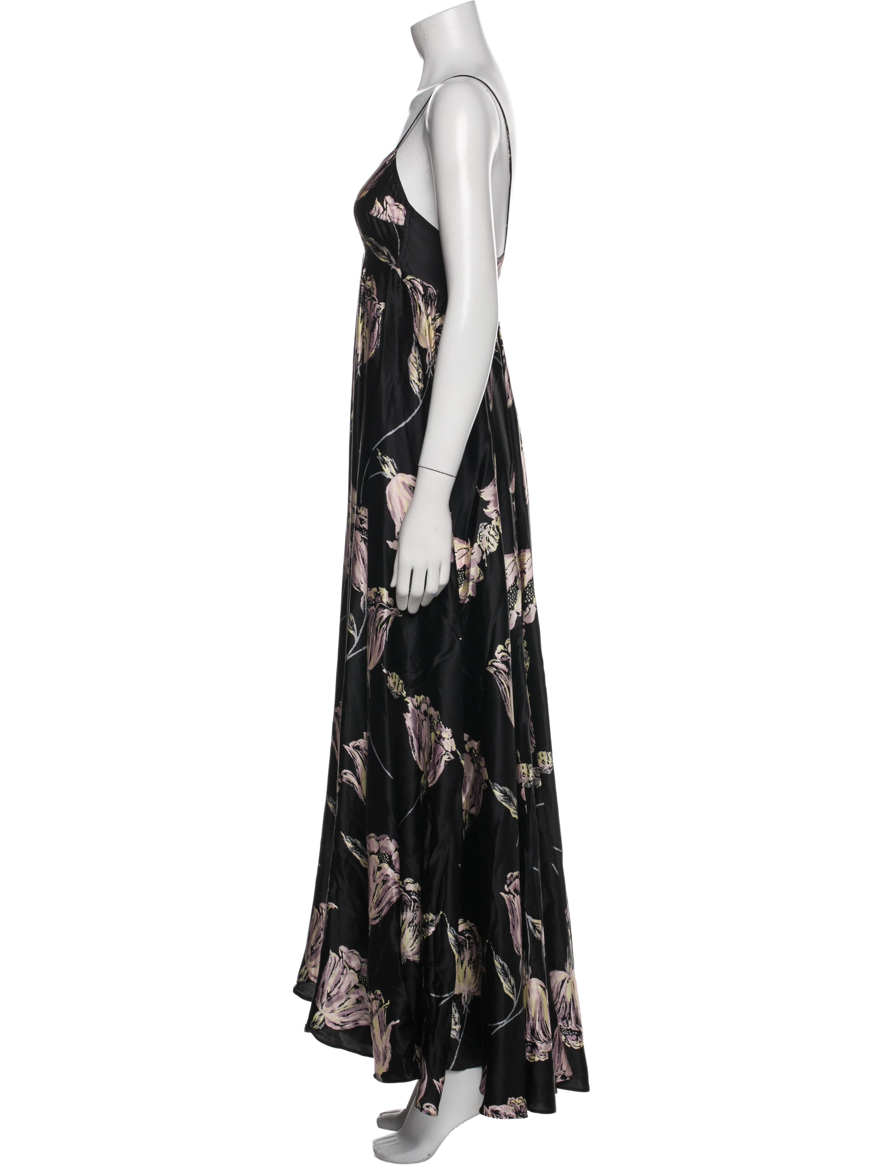 Dries Van Noten Silk Long Dress