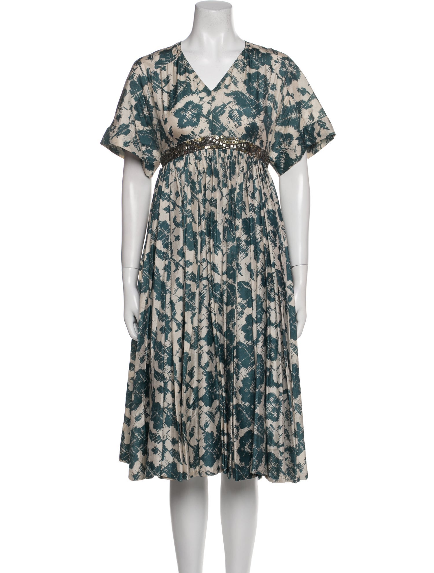 Dries Van Noten Silk Midi Length Dress