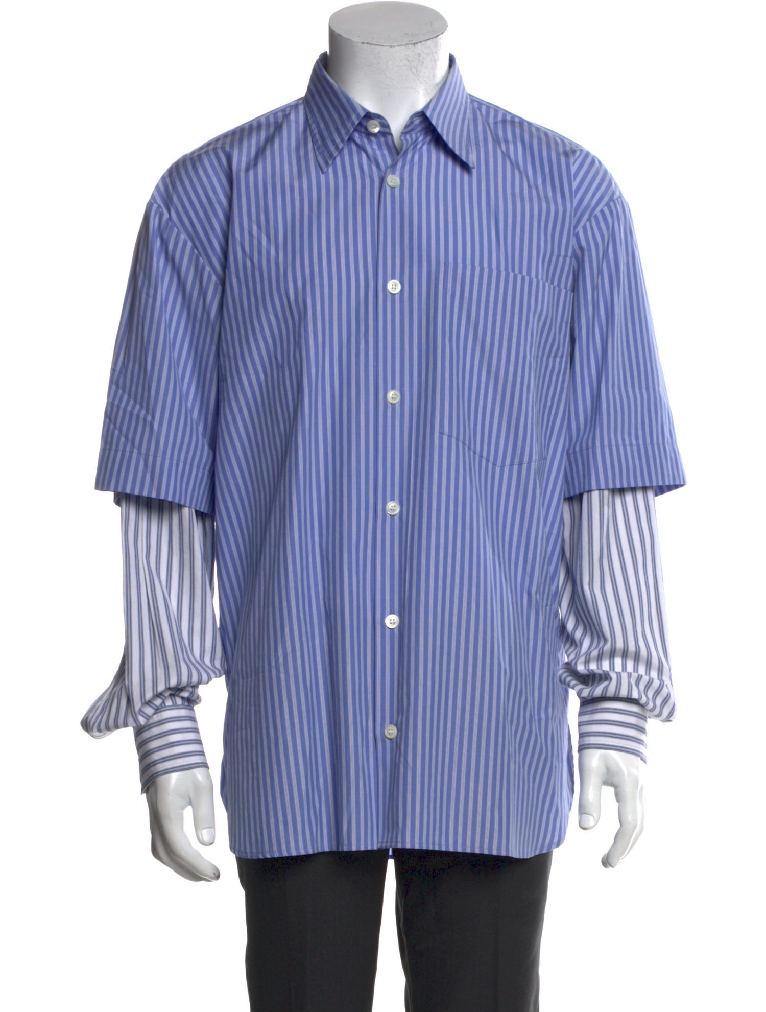 Dries Van Noten Striped Long Sleeve Shirt