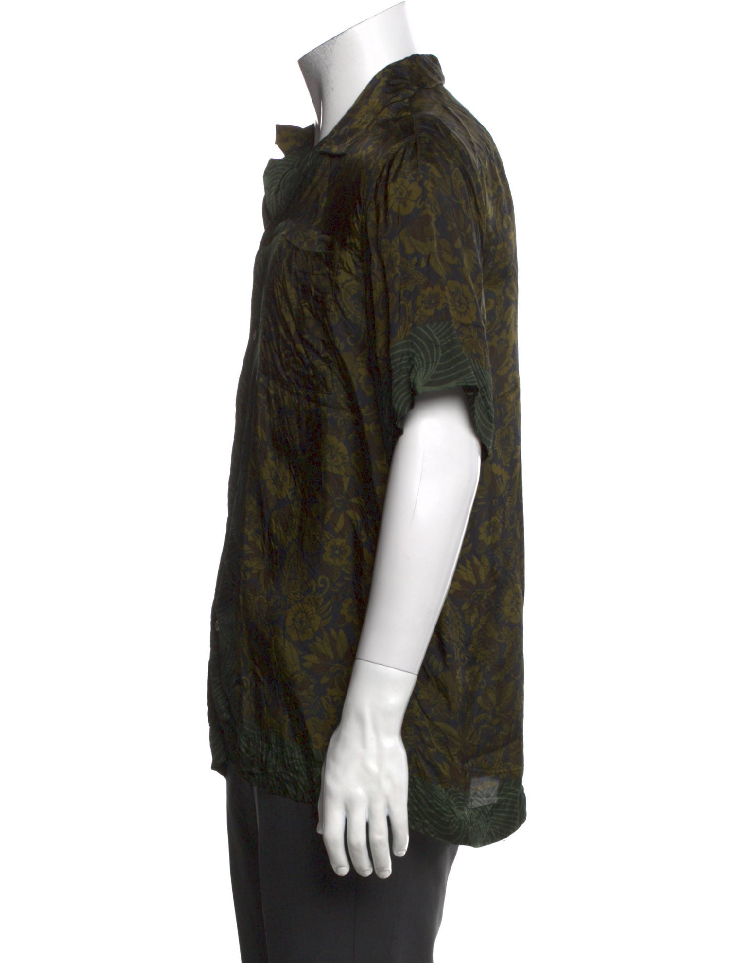 Dries Van Noten Printed Short Sleeve Shirt