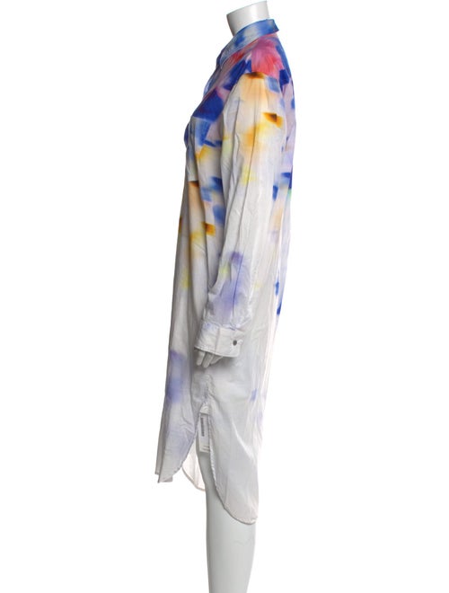 Dries Van Noten Tie-Dye Print Midi Length Dress