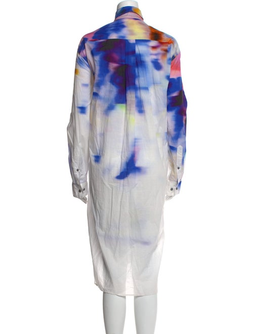 Dries Van Noten Tie-Dye Print Midi Length Dress