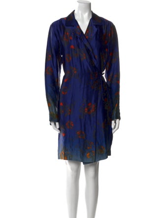 Dries Van Noten Printed Knee-Length Dress