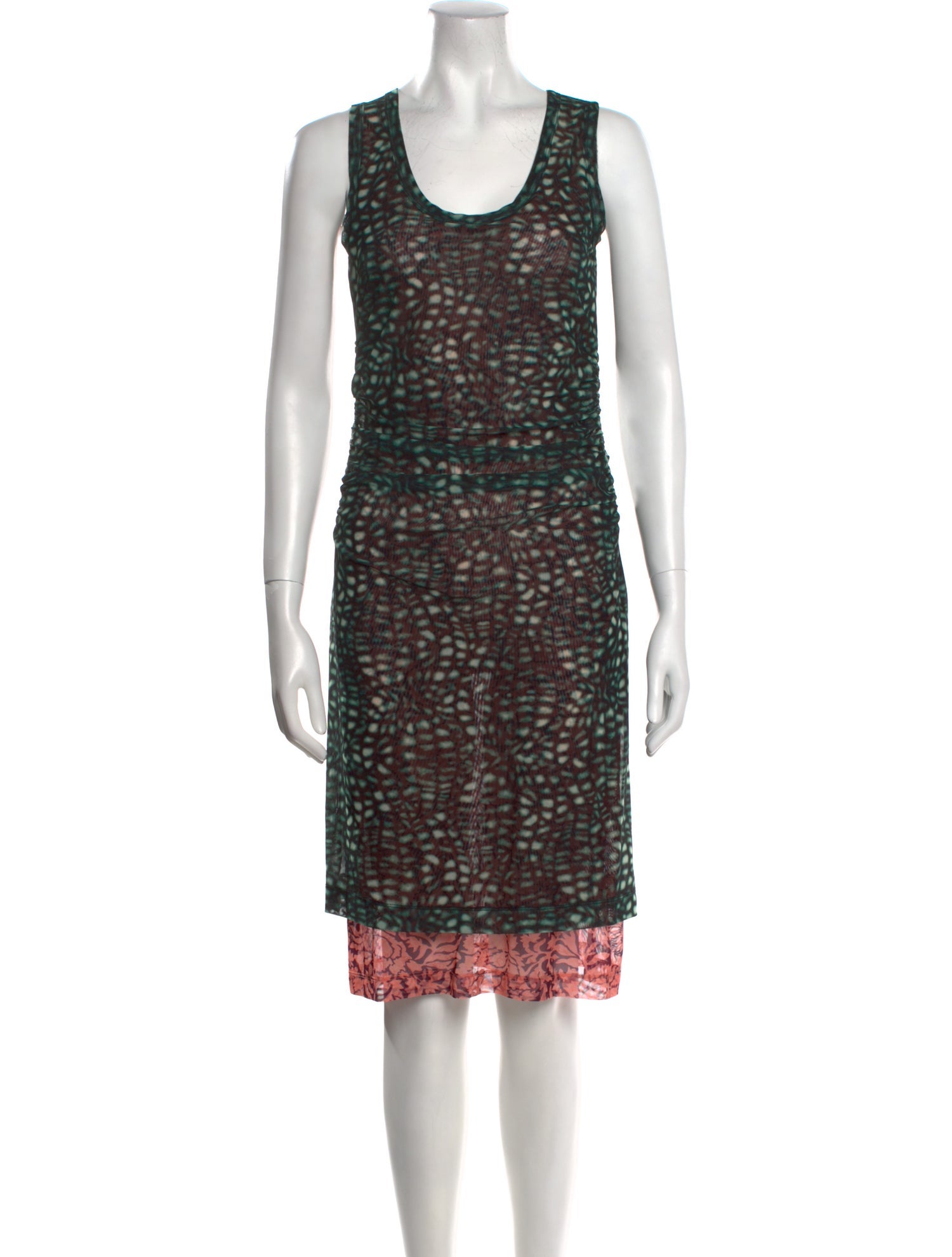 Dries Van Noten Printed Knee-Length Dress