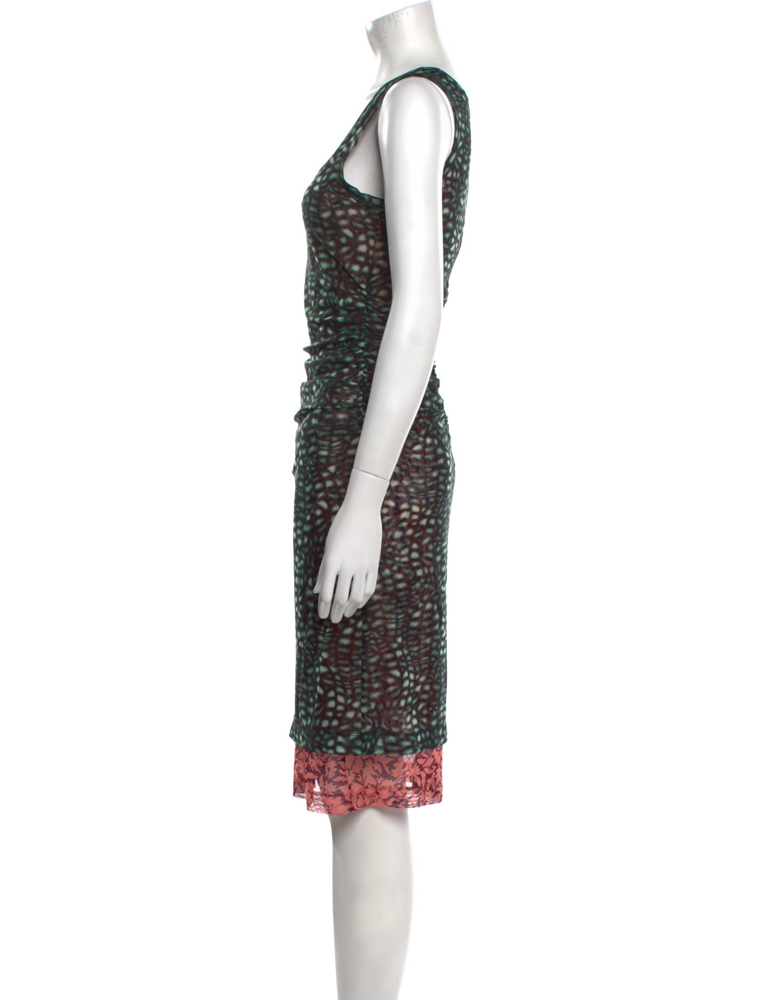 Dries Van Noten Printed Knee-Length Dress