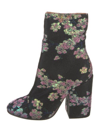 Dries Van Noten Patterned Embroidered Accent Boots