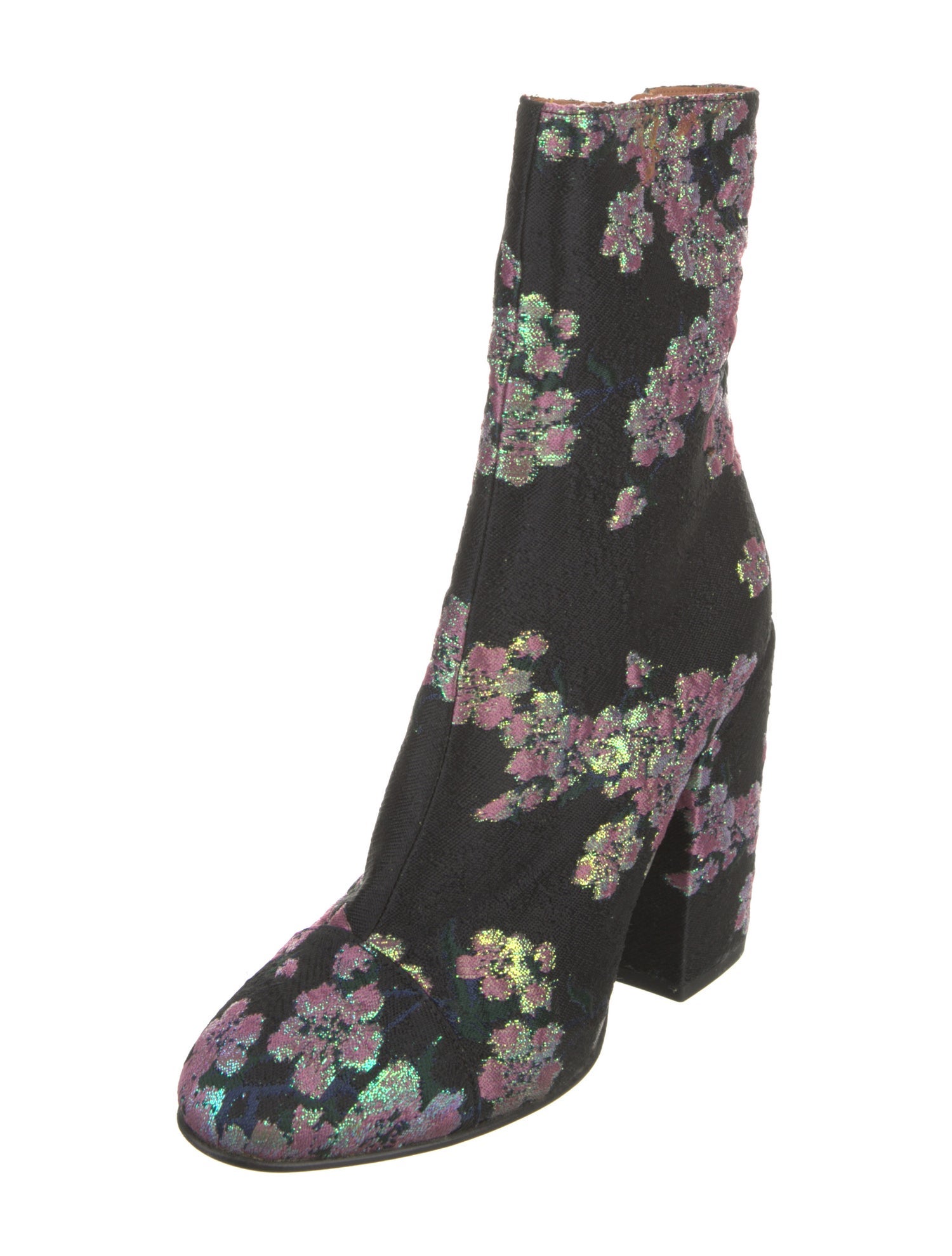 Dries Van Noten Patterned Embroidered Accent Boots