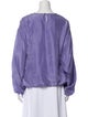 Dries Van Noten Silk Crew Neck Blouse