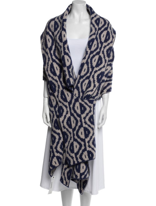 Dries Van Noten Merino Wool Printed Shawl