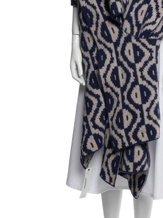 Dries Van Noten Merino Wool Printed Shawl