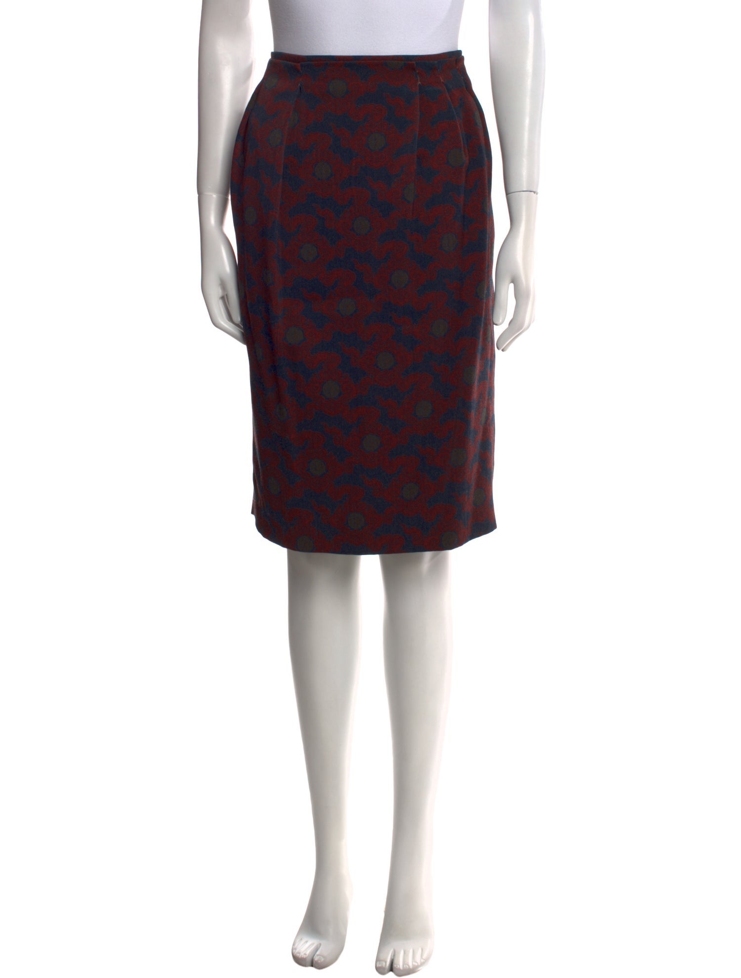 Dries Van Noten Wool Knee-Length Skirt
