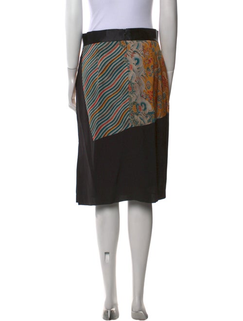 Dries Van Noten Silk Knee-Length Skirt