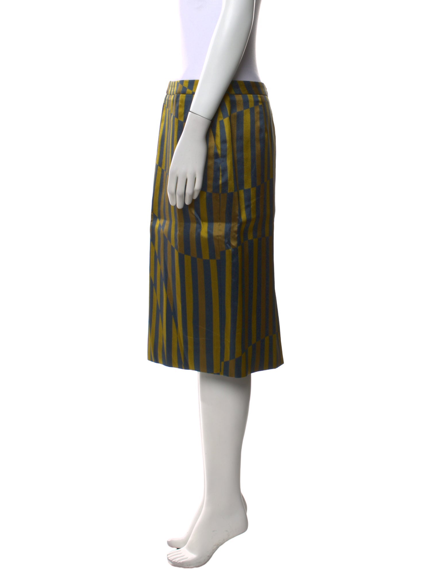 Dries Van Noten Wool Knee-Length Skirt