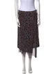 Dries Van Noten Silk Midi Length Skirt