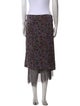 Dries Van Noten Silk Midi Length Skirt