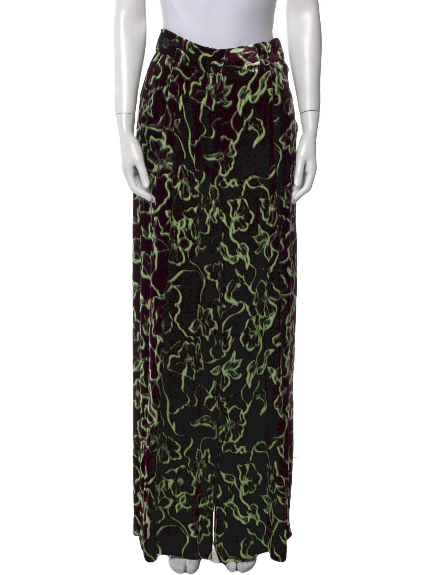 Dries Van Noten Printed Wide Leg Pants