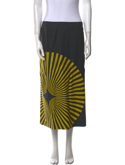 Dries Van Noten Printed Midi Length Skirt