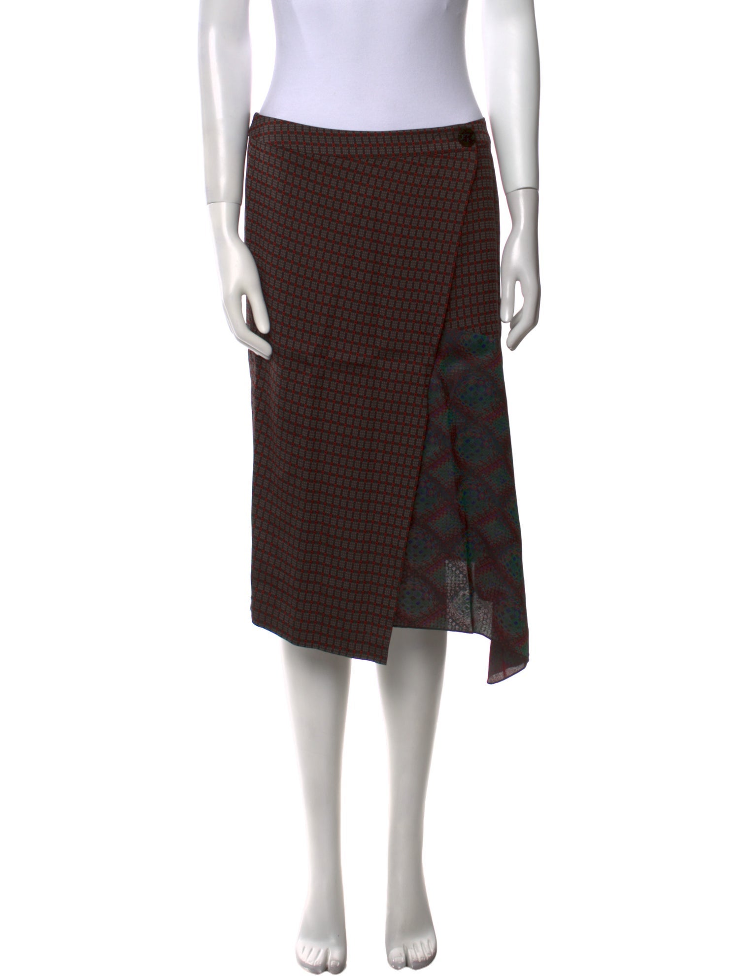 Dries Van Noten Patterned Knee-Length Skirt