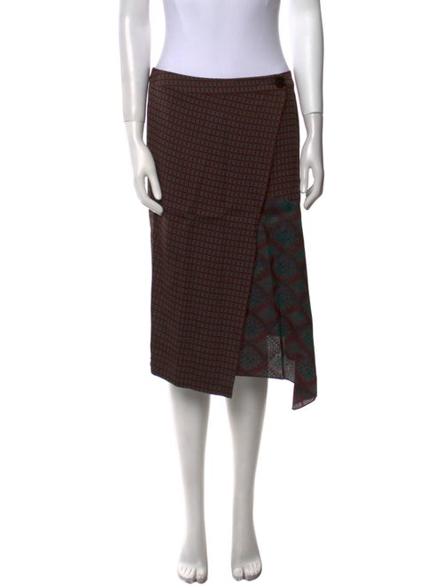 Dries Van Noten Patterned Knee-Length Skirt