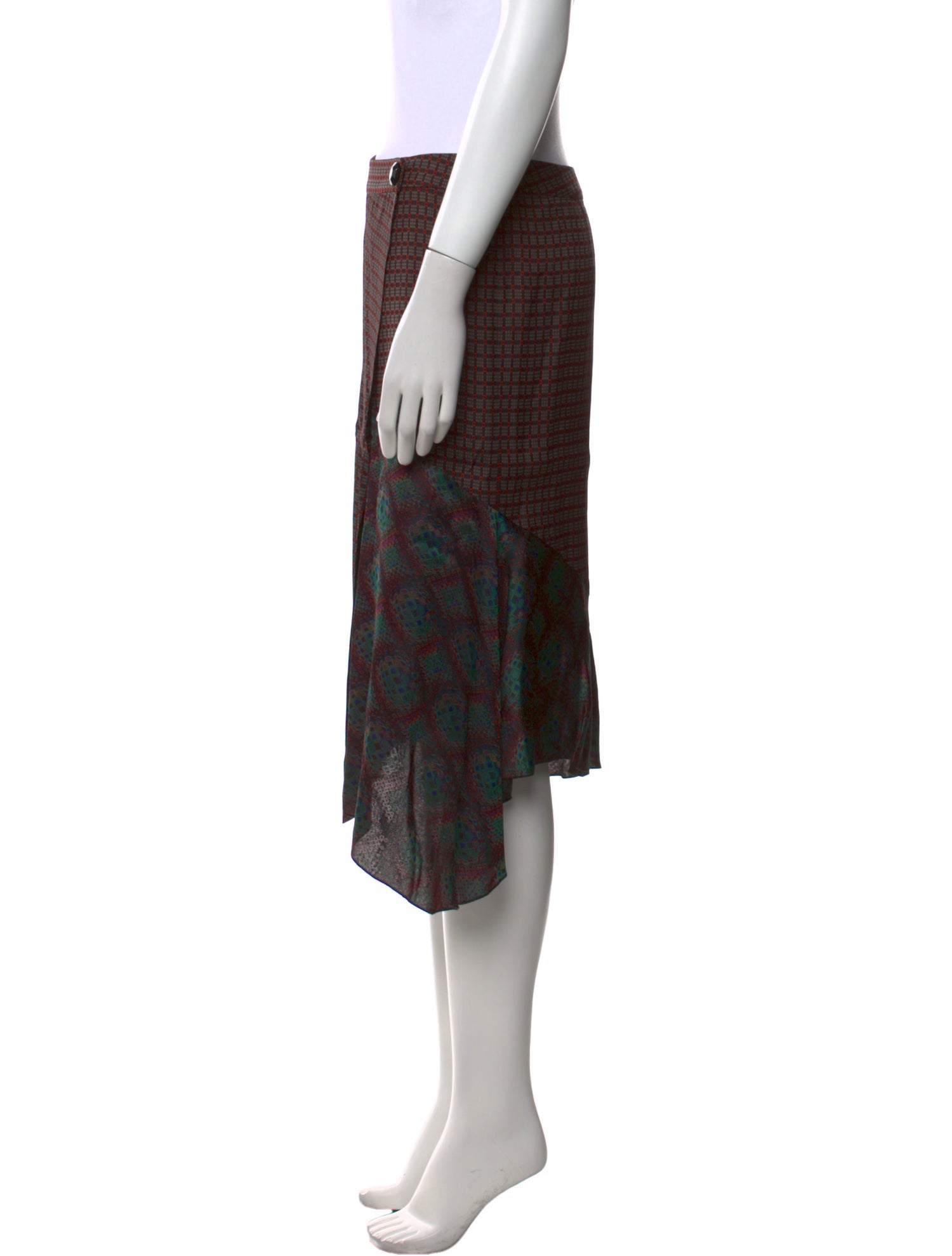 Dries Van Noten Patterned Knee-Length Skirt