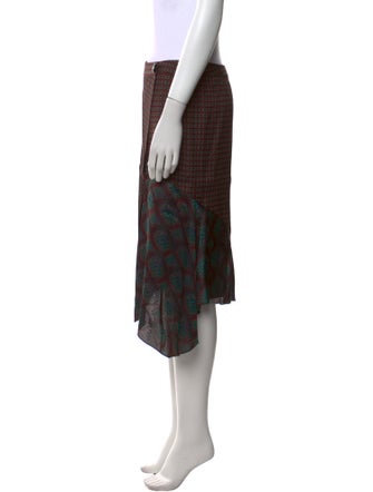 Dries Van Noten Patterned Knee-Length Skirt