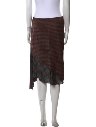 Dries Van Noten Patterned Knee-Length Skirt