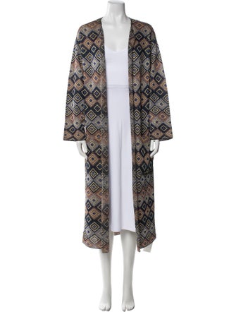 Dries Van Noten Printed Open Front Sweater