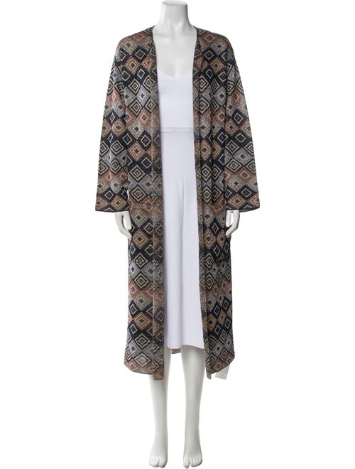 Dries Van Noten Printed Open Front Sweater