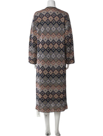 Dries Van Noten Printed Open Front Sweater