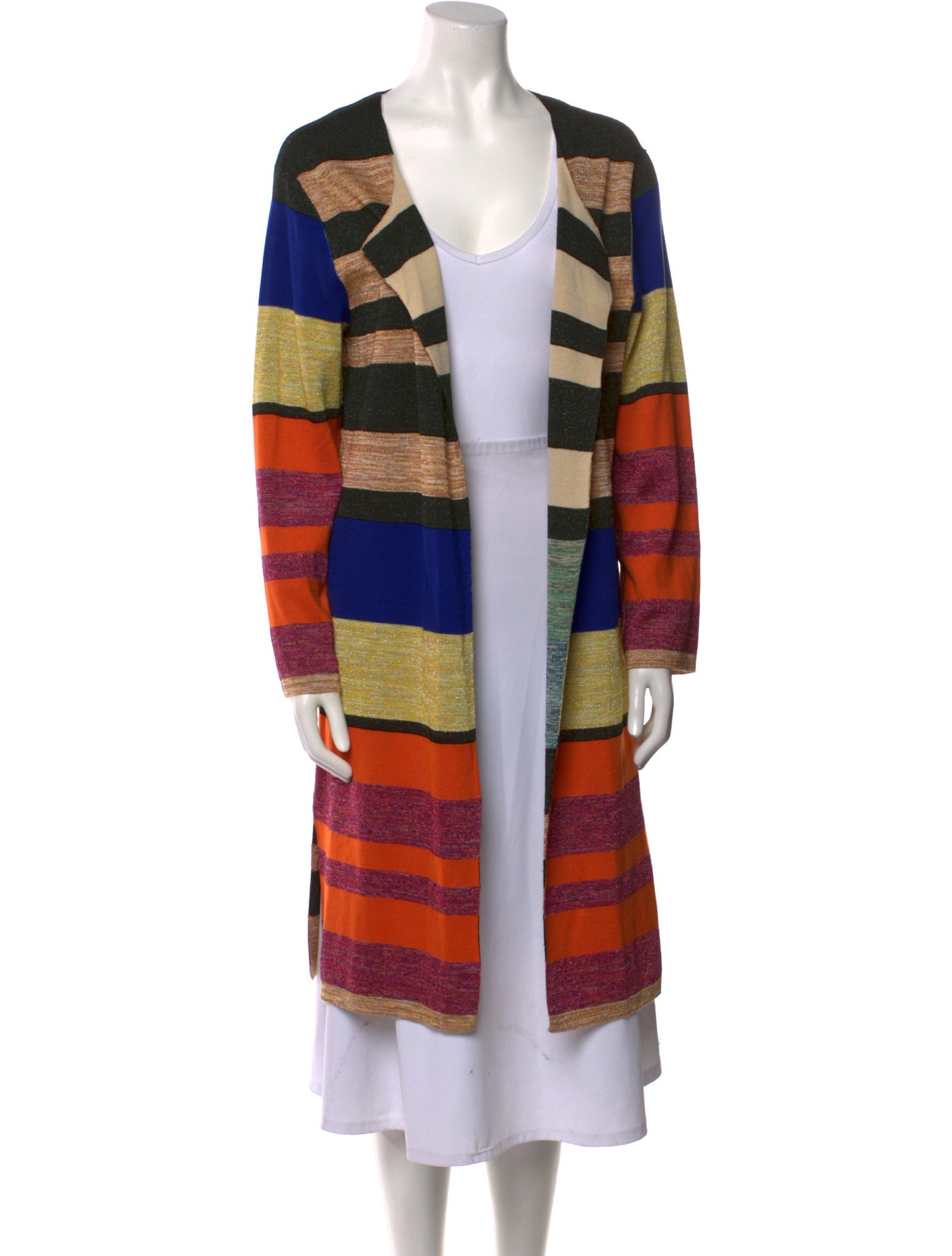 Dries Van Noten Striped Open Front Sweater