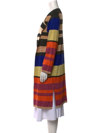 Dries Van Noten Striped Open Front Sweater