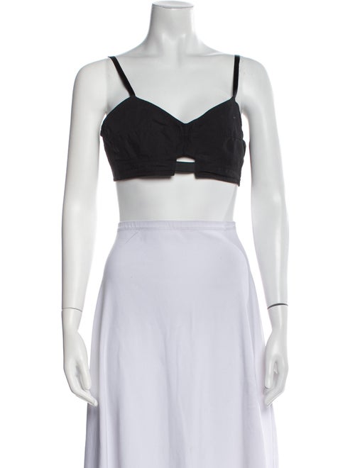 Dries Van Noten V-Neck Sleeveless Crop Top