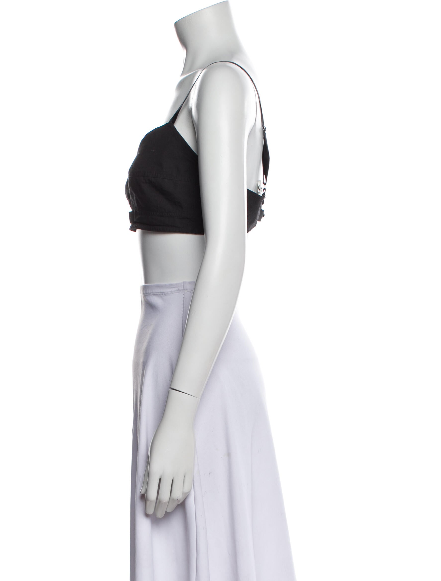 Dries Van Noten V-Neck Sleeveless Crop Top
