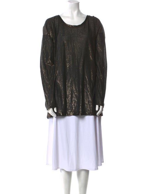 Dries Van Noten Scoop Neck Long Sleeve Tunic