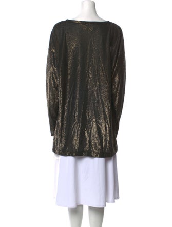 Dries Van Noten Scoop Neck Long Sleeve Tunic