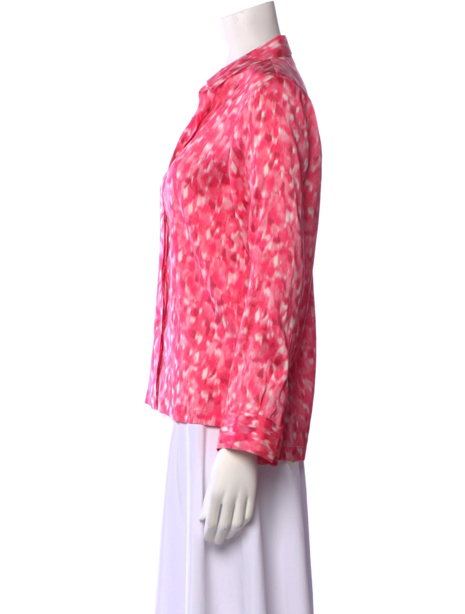 Dries Van Noten Silk Tie-Dye Print Blouse