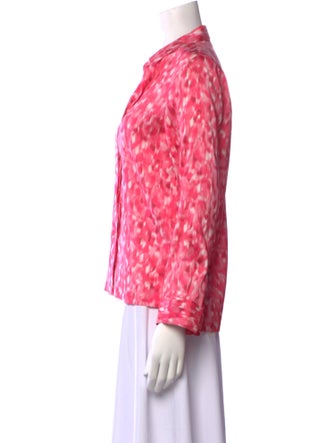 Dries Van Noten Silk Tie-Dye Print Blouse