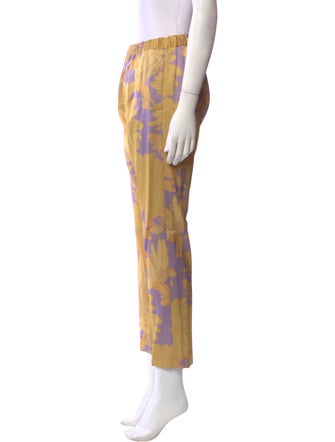 Dries Van Noten Floral Print Straight Leg Pants