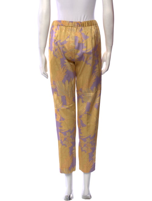 Dries Van Noten Floral Print Straight Leg Pants
